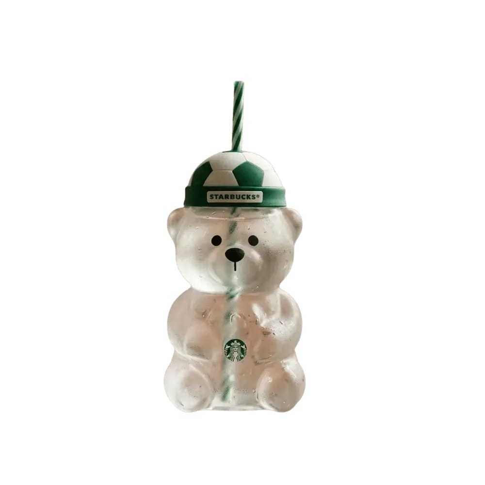 Starbucks x FIFA World Cup 2026 Bearista Bear Football Cap Glass Cup