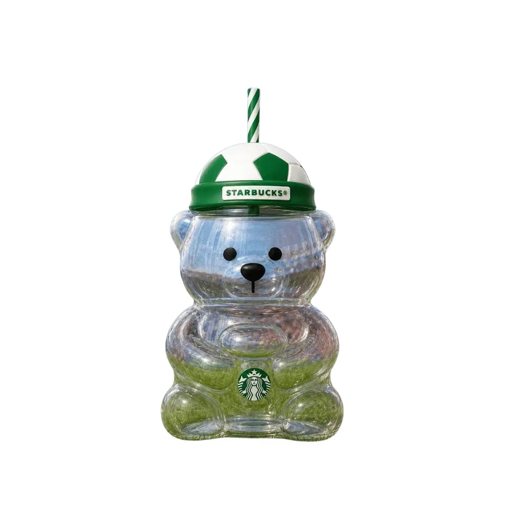 Starbucks x FIFA World Cup 2026 Bearista Bear Football Cap Glass Cup