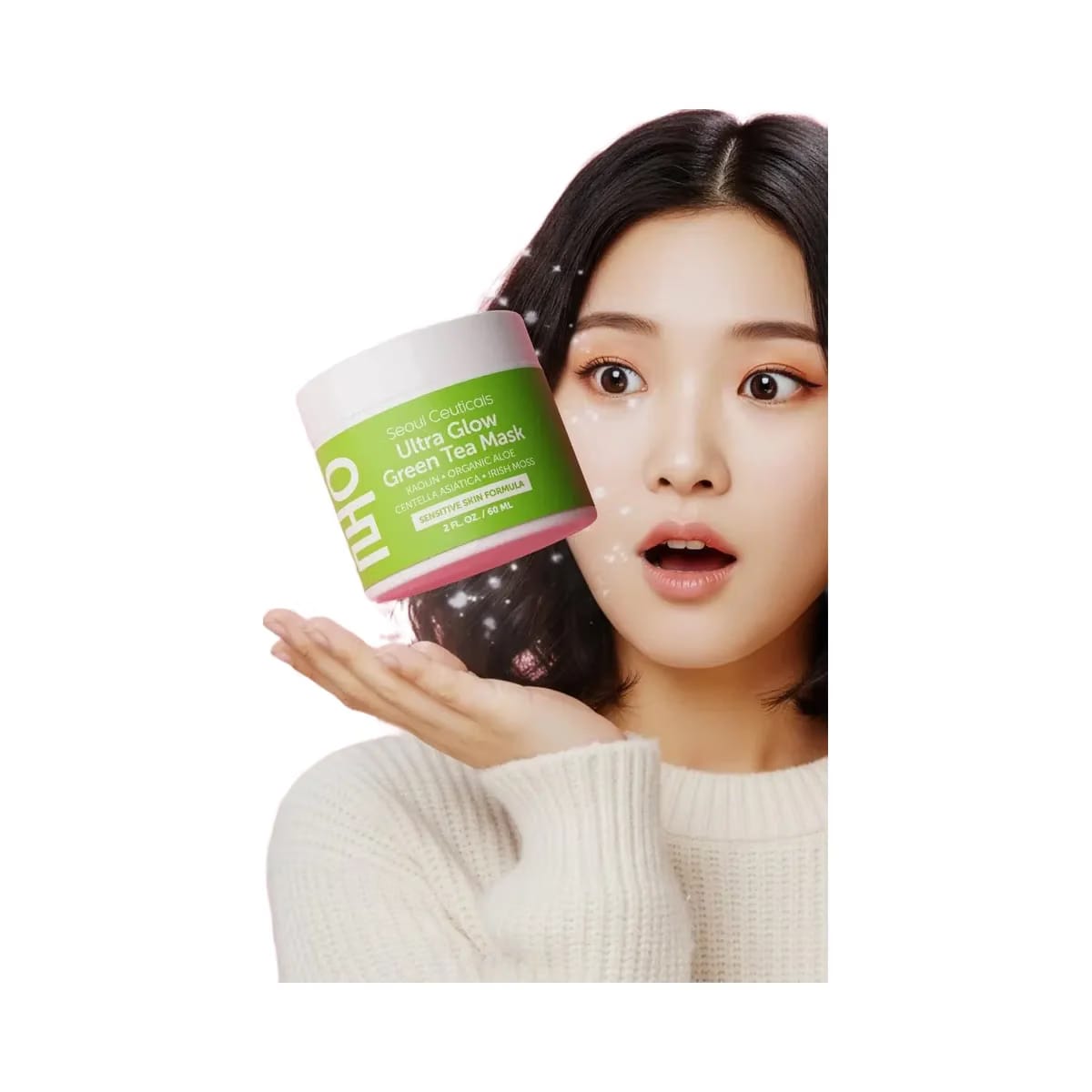 Seoul Ceuticals Korean Skin Care Ultra Glow Green Tea Mask