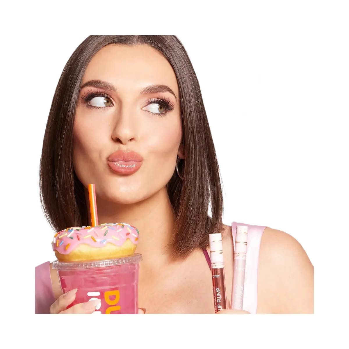 Tarte tarte x Dunkin' Vanilla Icing Maracuja Juicy Lip Plump Shimmer Glass