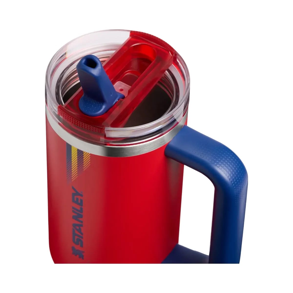 Stanley Country Collection Quencher Protour Flip Straw Tumbler Team Red Dark Blue 30 OZ