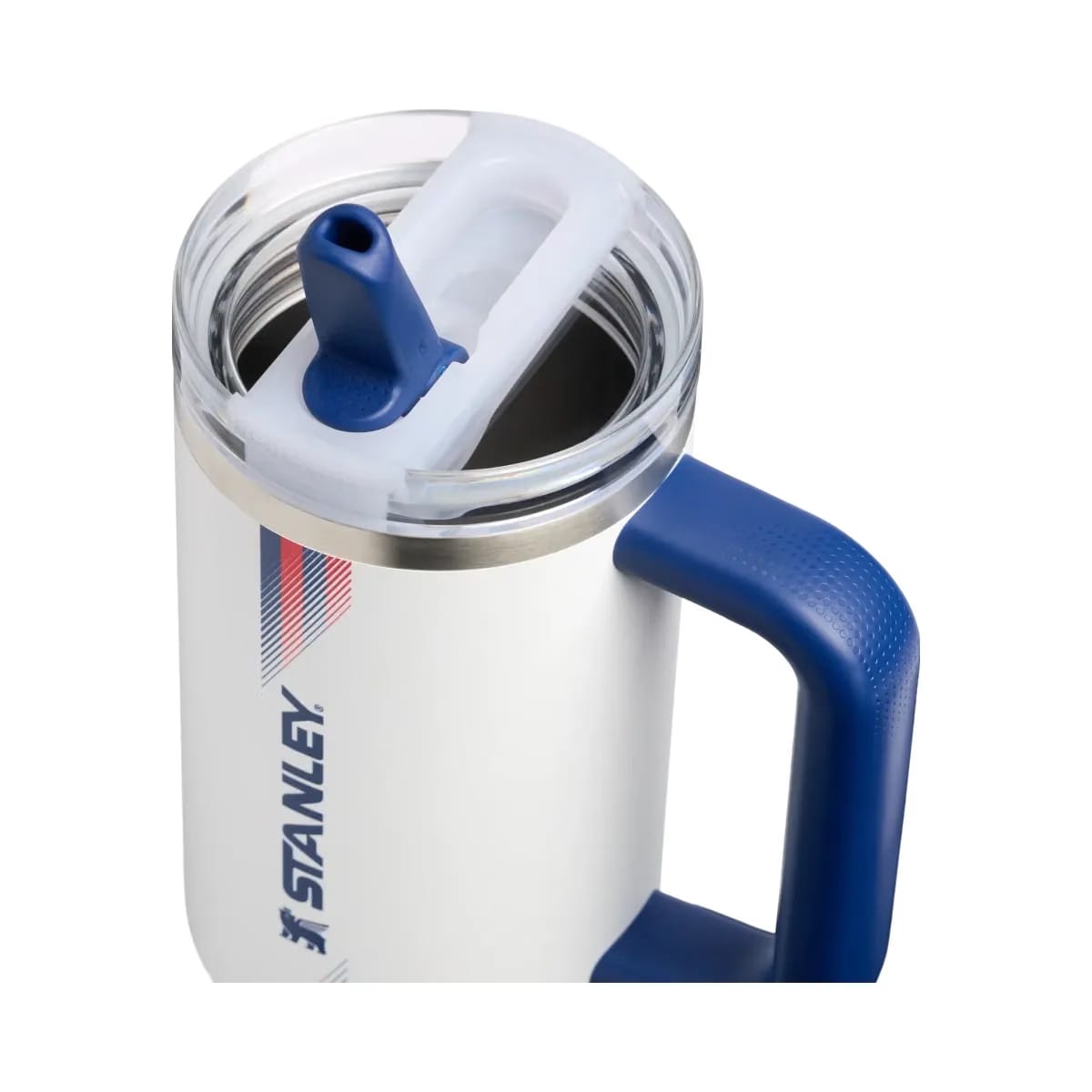 Stanley Country Collection Quencher Protour Flip Straw Tumbler Team White Dark Blue 30 OZ