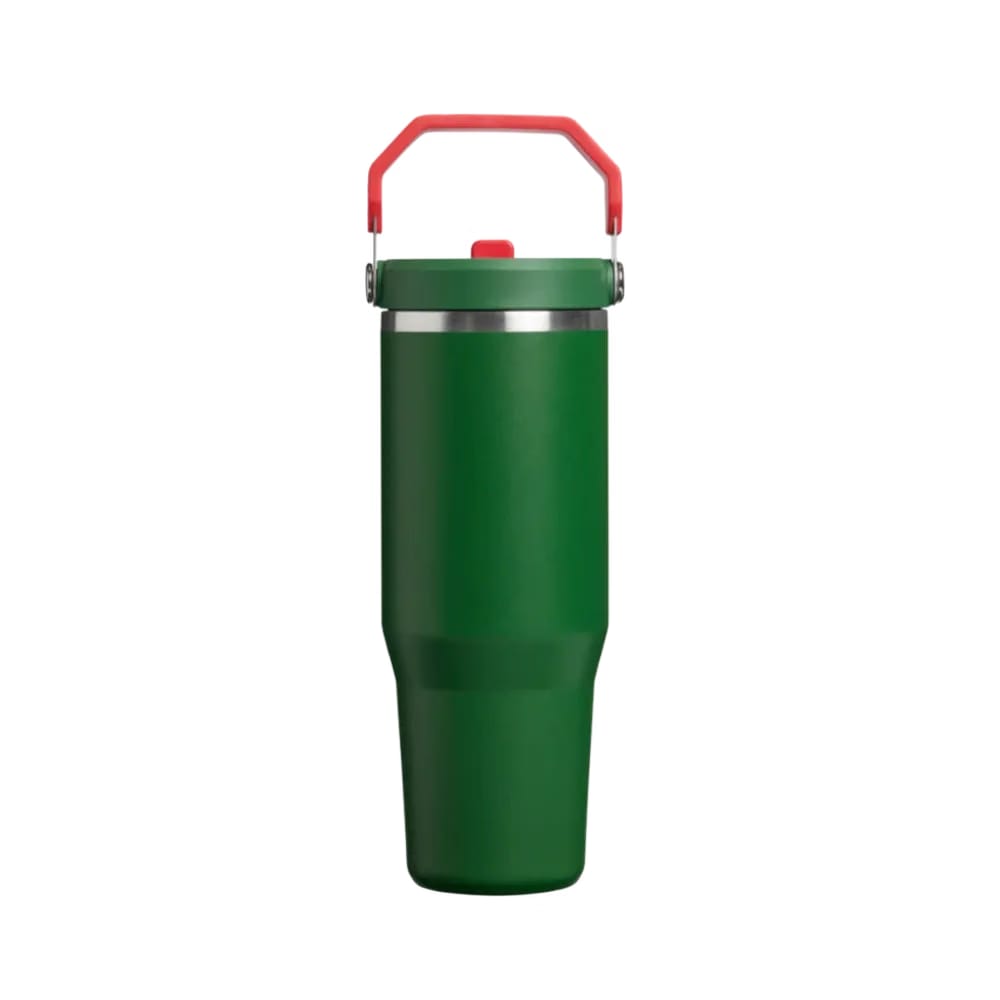 Stanley Country Collection Iceflow Tumbler Team Dark Green Red 30 OZ