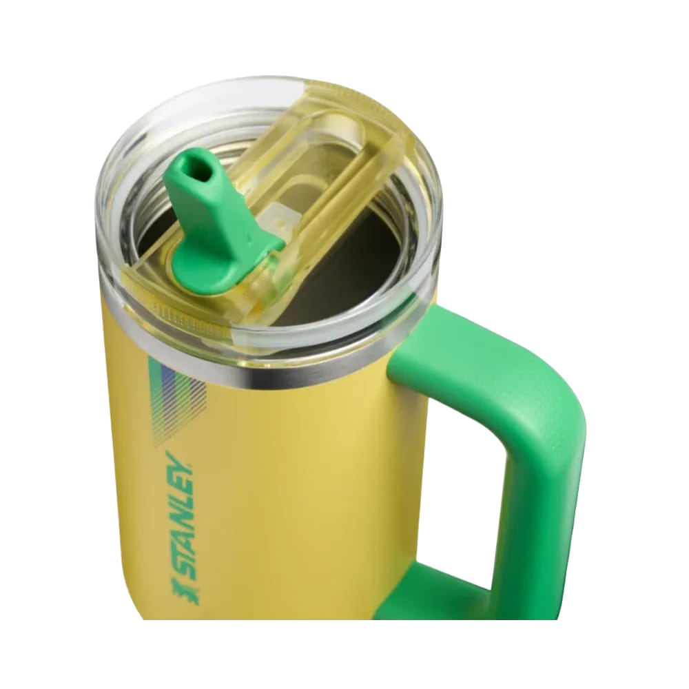 Stanley Country Collection Quencher Protour Flip Straw Tumbler Team Yellow Green 30 OZ