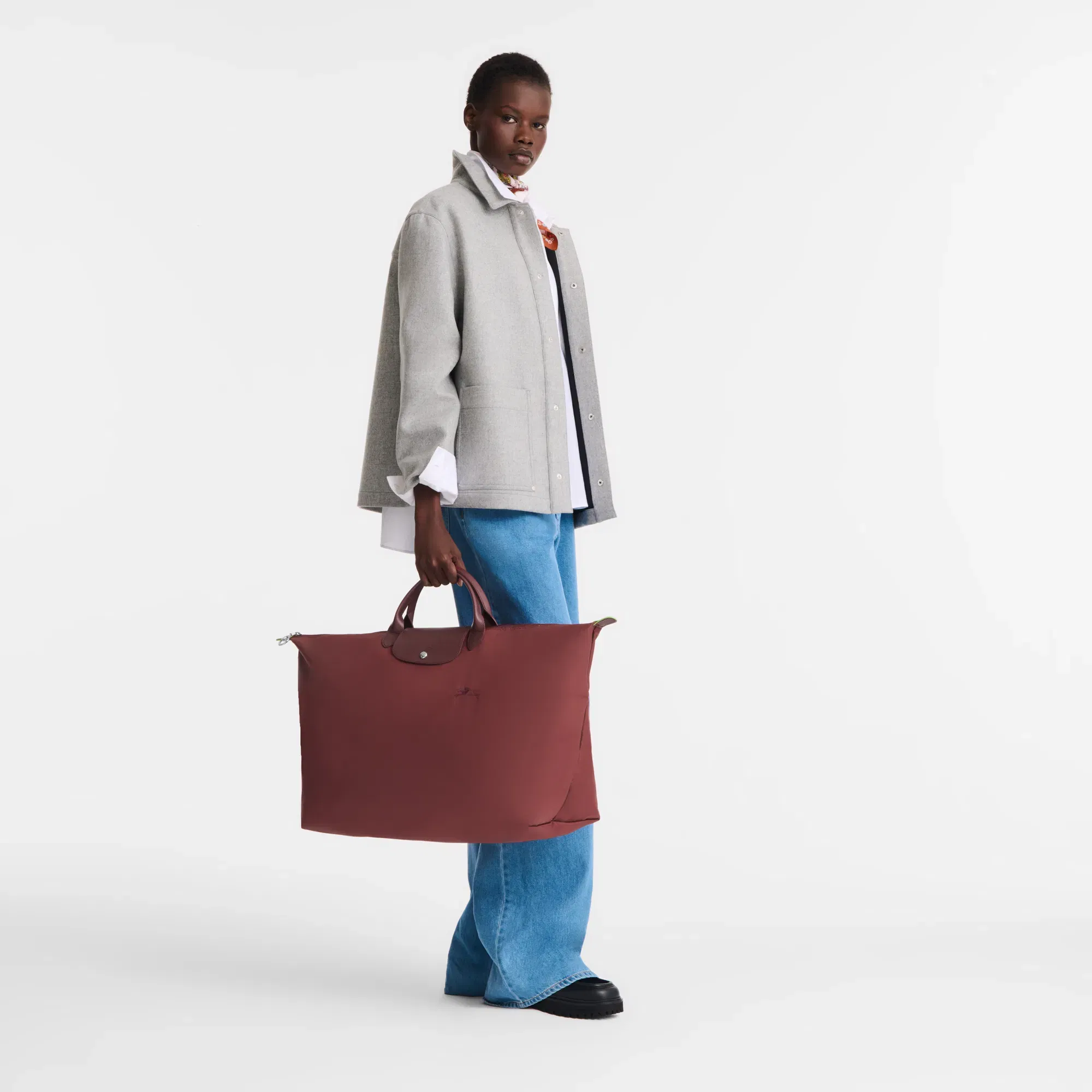 Longchamp Le Pliage Green XL Travel bag Pomegranate