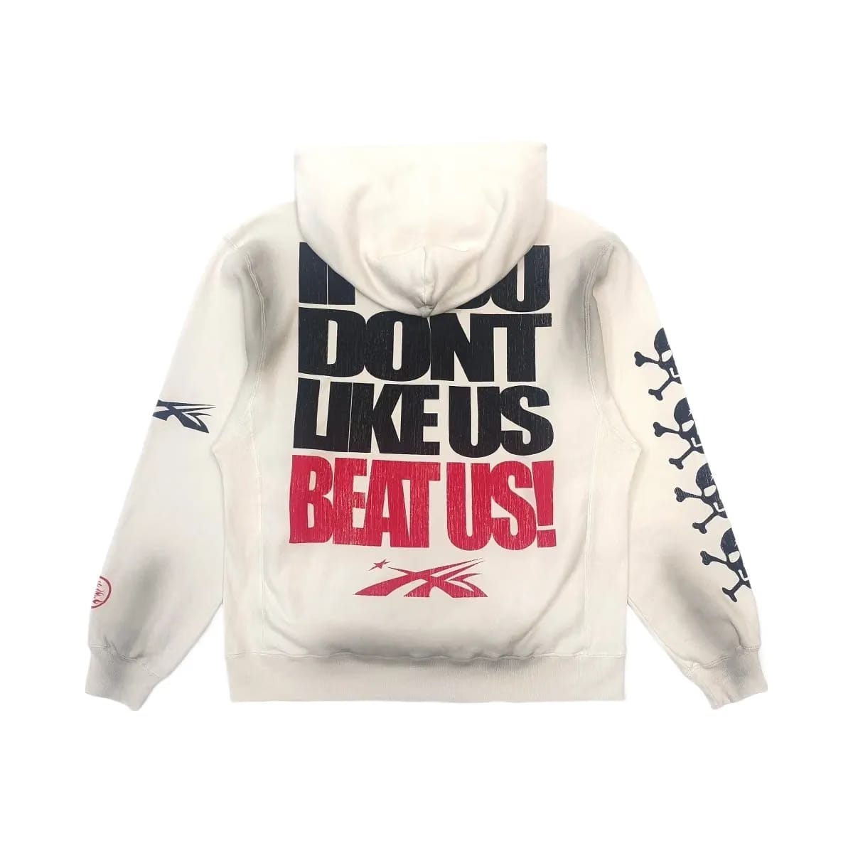 Hellstar If You Dont Like Us Beat Us Hoodie White