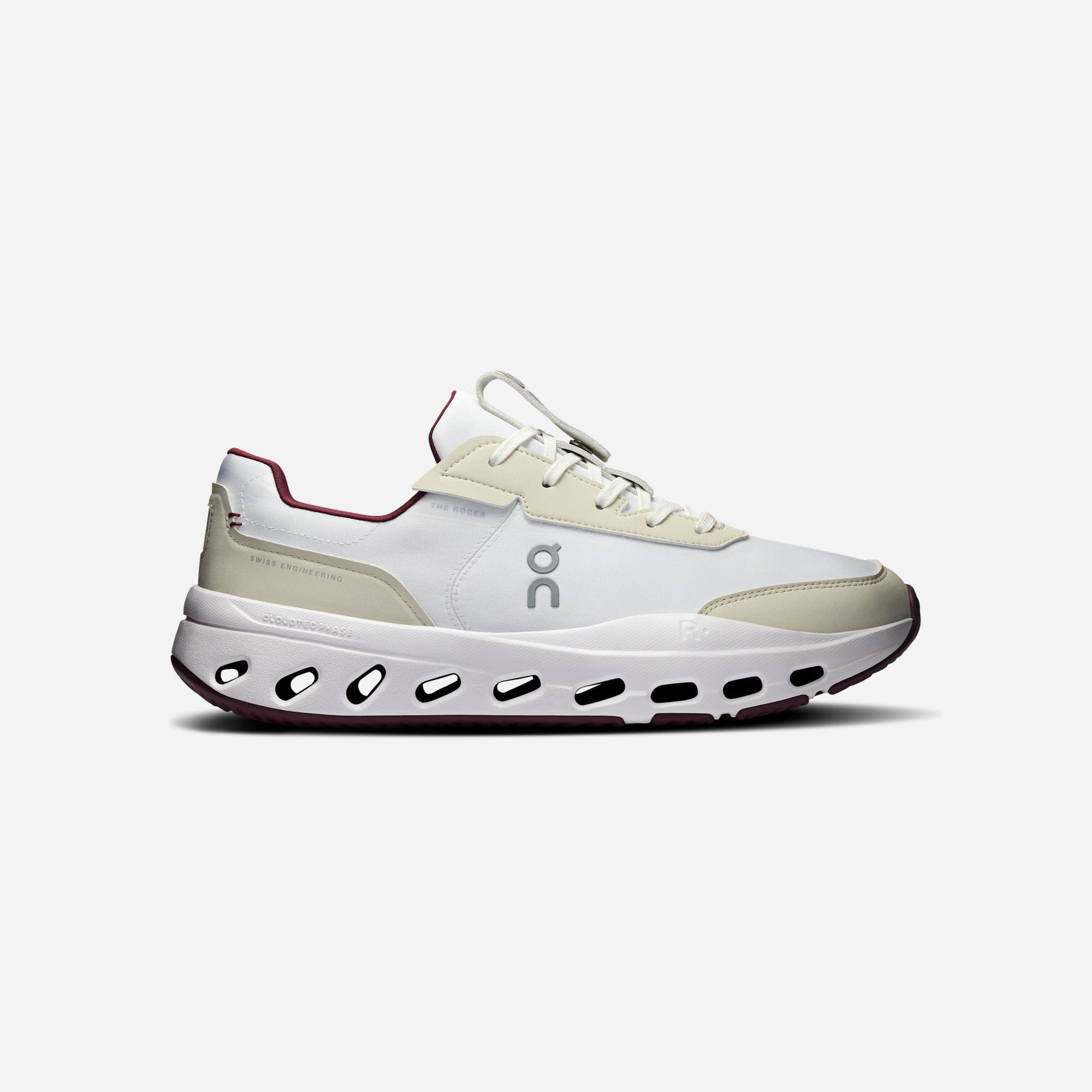 ON Running The Roger Wildcard Ivory Maroon