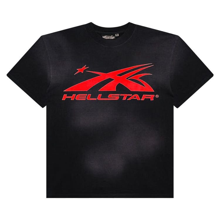 Hellstar Sports Core Gel Logo T-Shirt Black Red