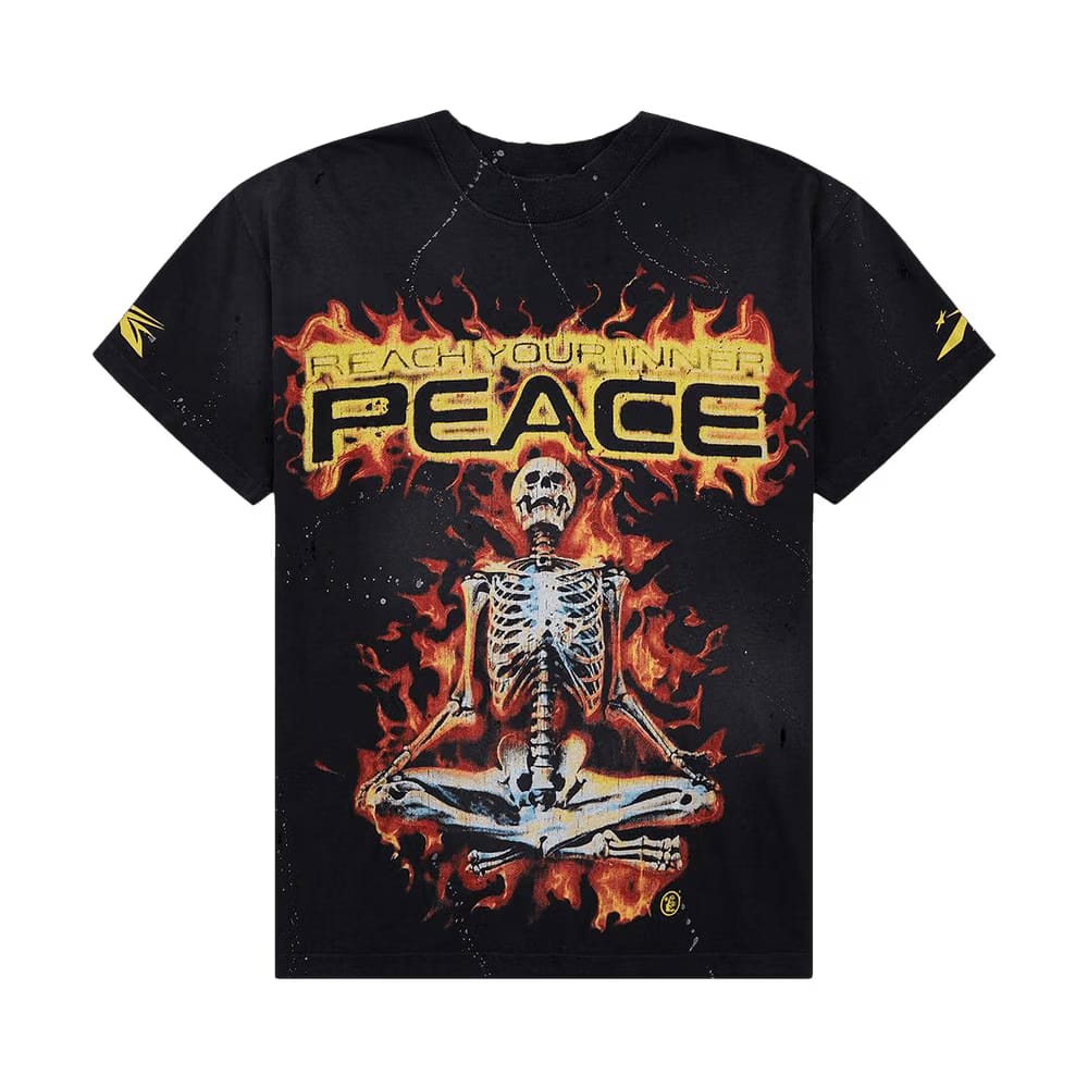 Hellstar Inner Peace Skeleton T-Shirt Black