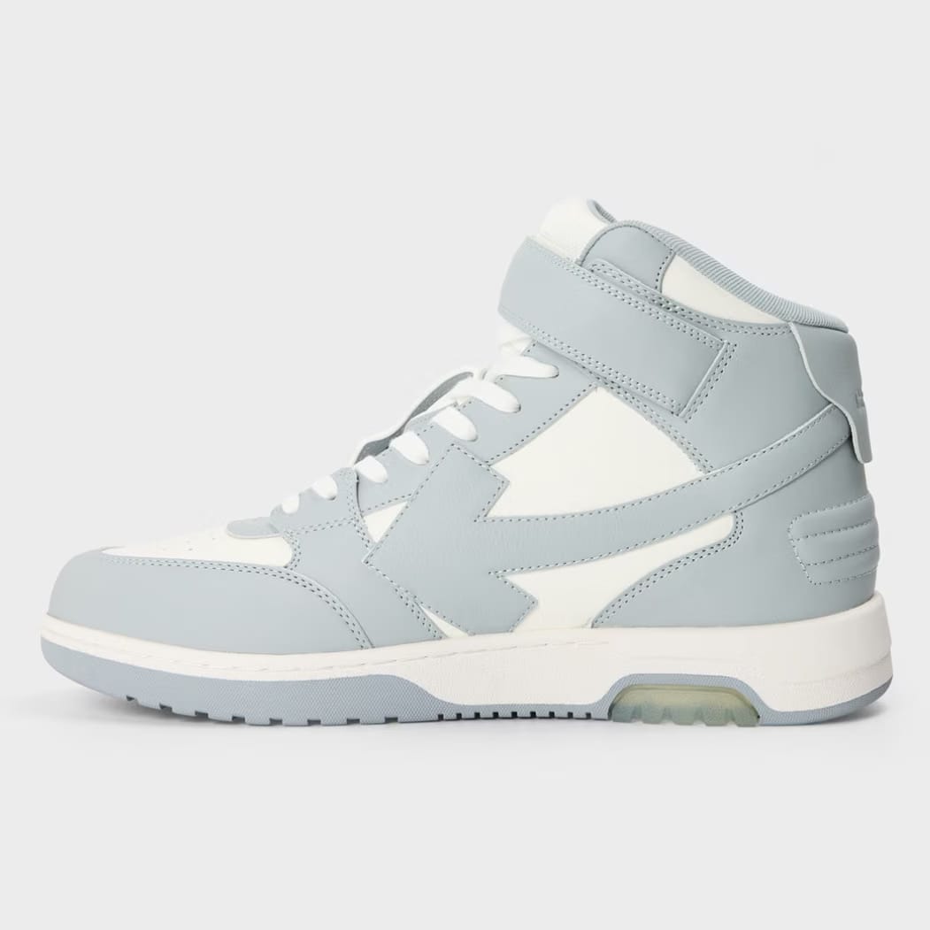 OFF WHITE Men's Out Of Office High Top Retro Sneakers 'White/Grey'