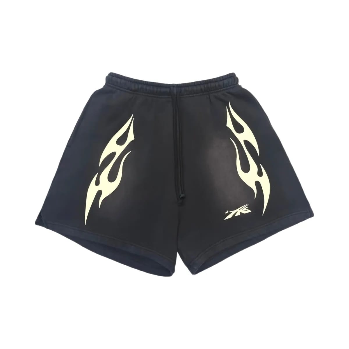 Hellstar Sports Flame Shorts Black