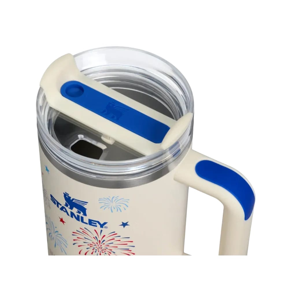 Stanley Quencher H2 0 Flowstate Tumbler Cream Royal Fireworks 40 OZ