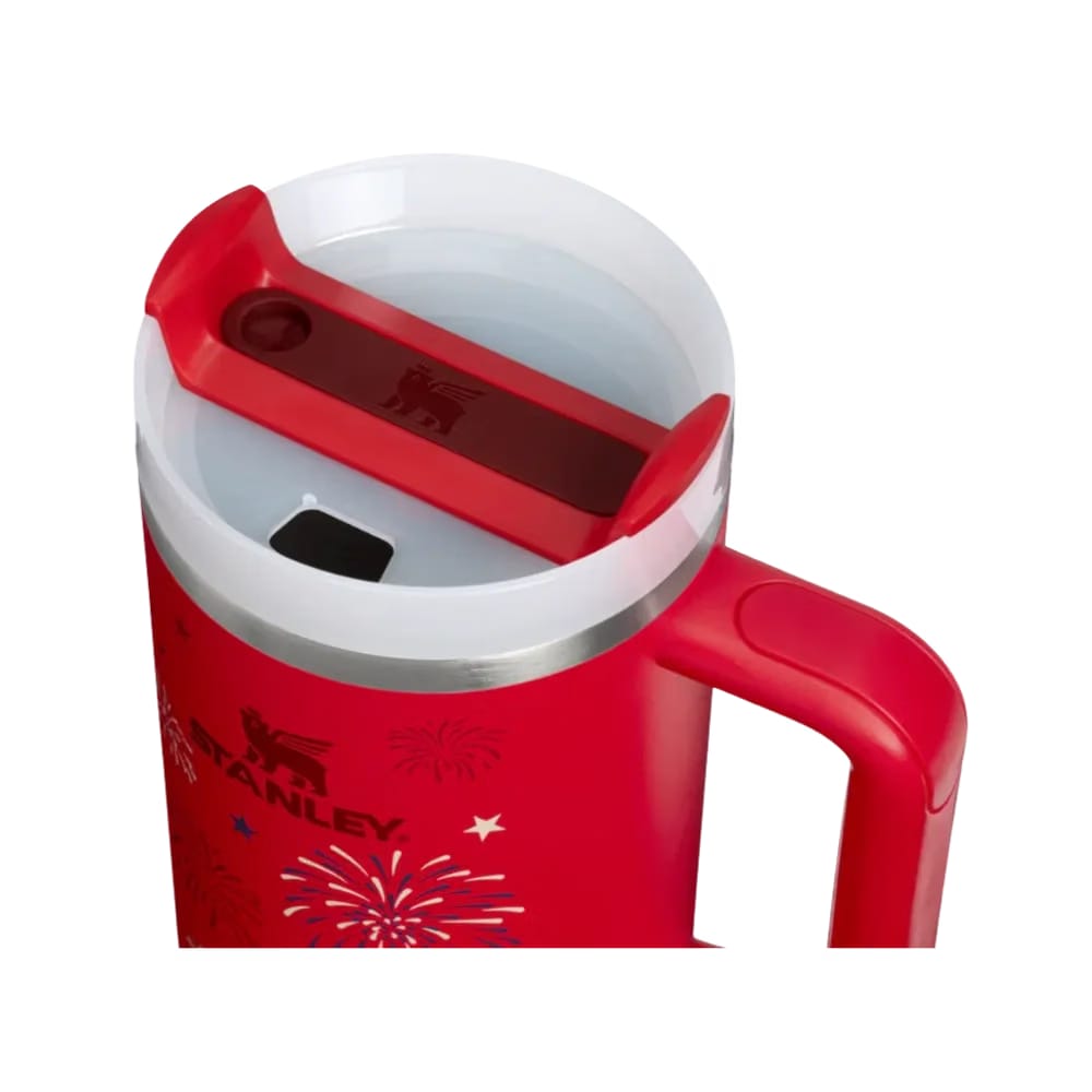 Stanley Quencher H2 0 Flowstate Tumbler Chili Red Fireworks 40 OZ