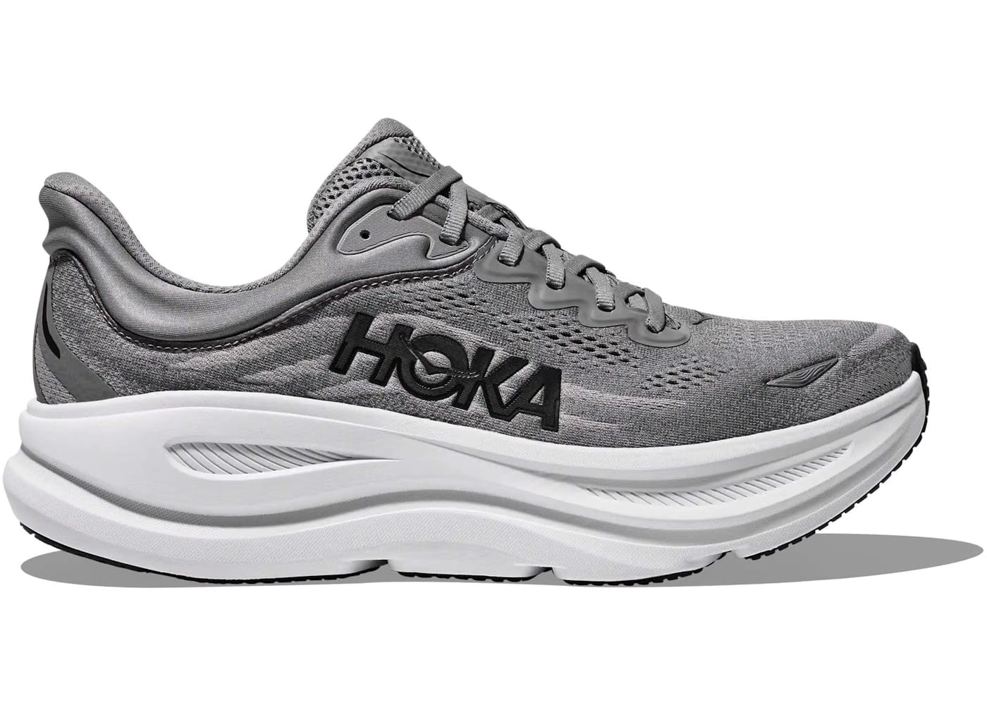 HOKA Bondi 9 Galactic Stellar Grey
