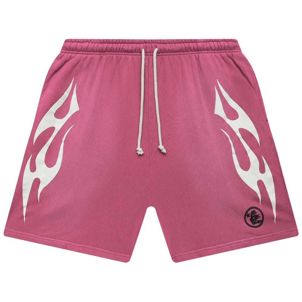 Hellstar Flame Shorts Pink