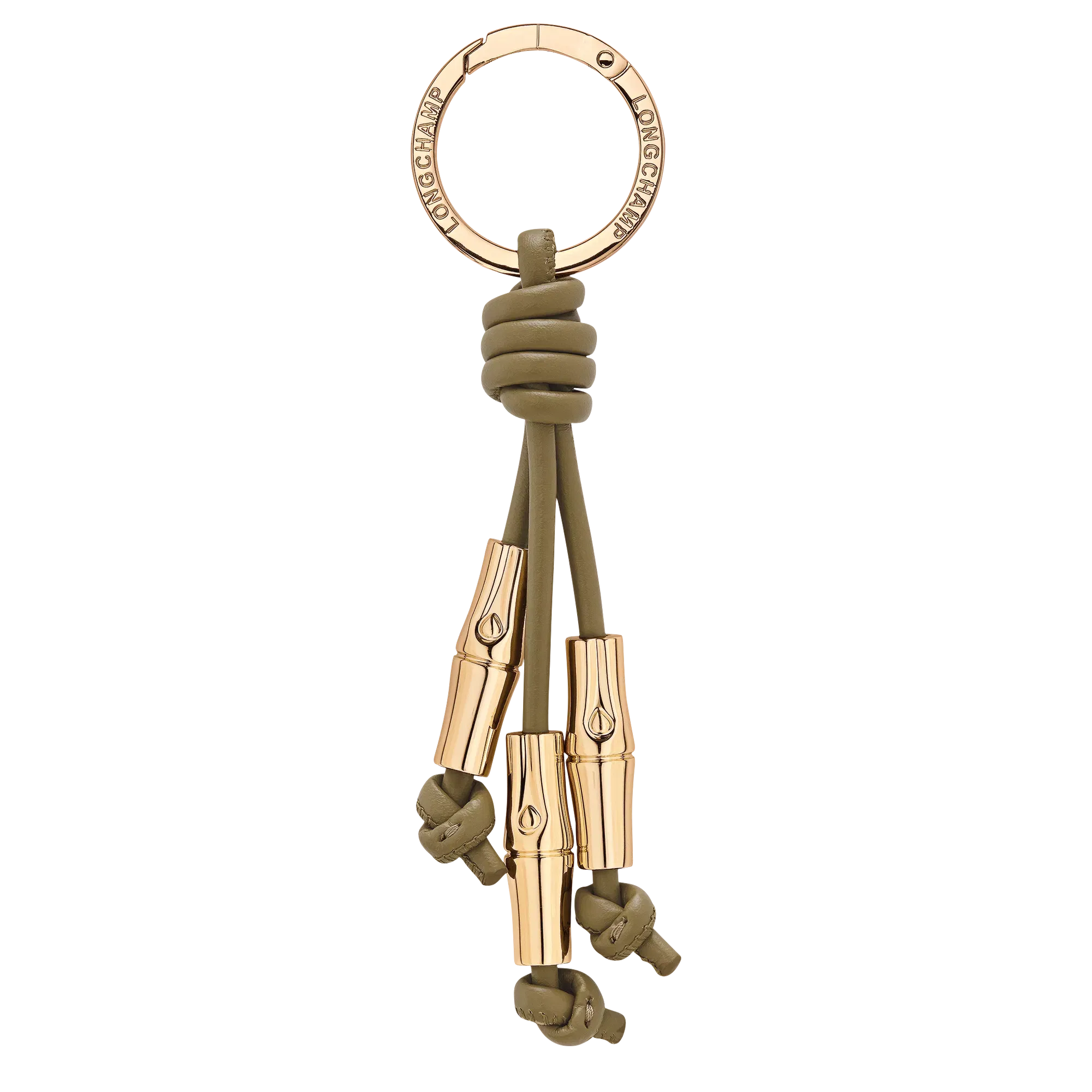 Longchamp Le Roseau Key ring Olive