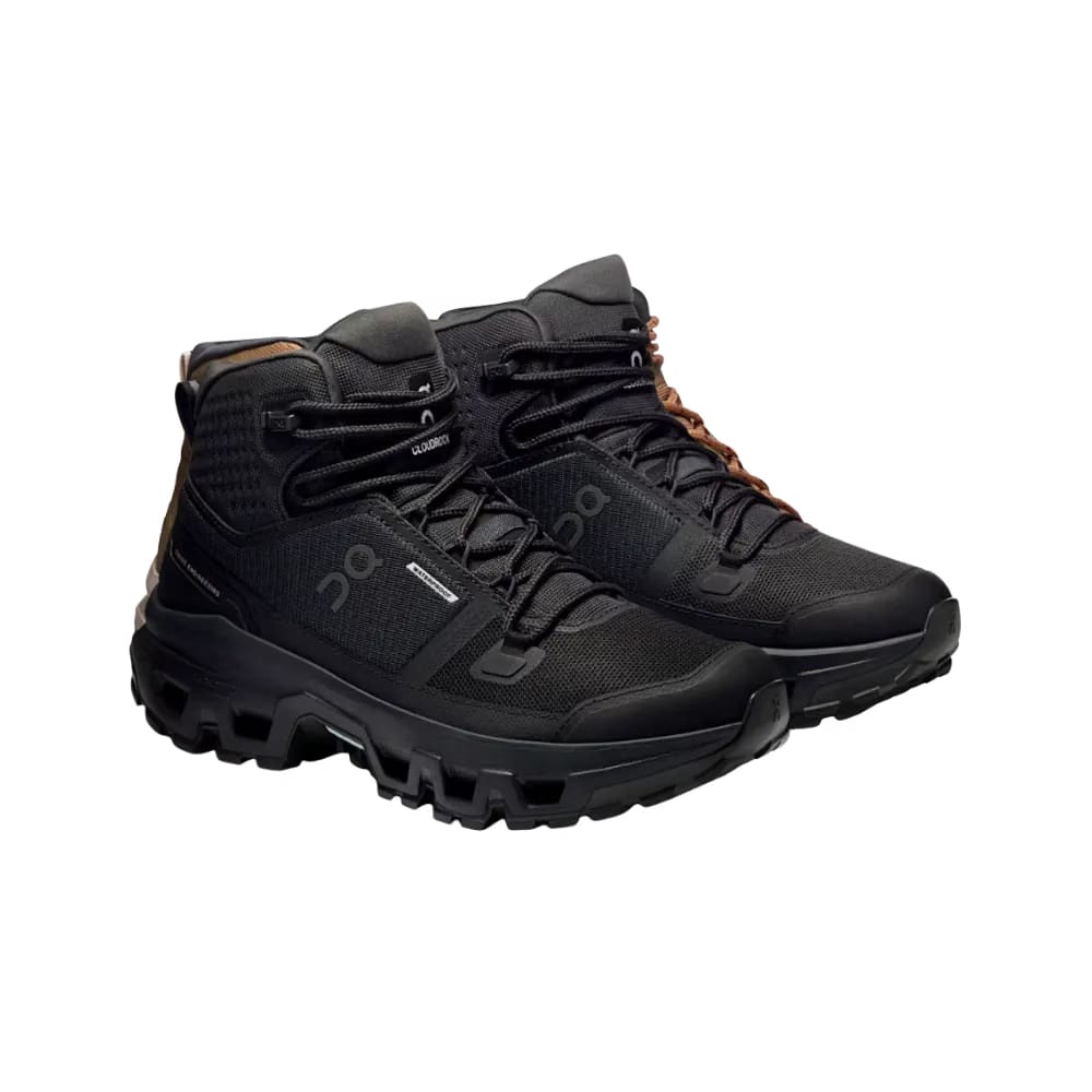 ON Running Cloudrock Mid Waterproof Black Black