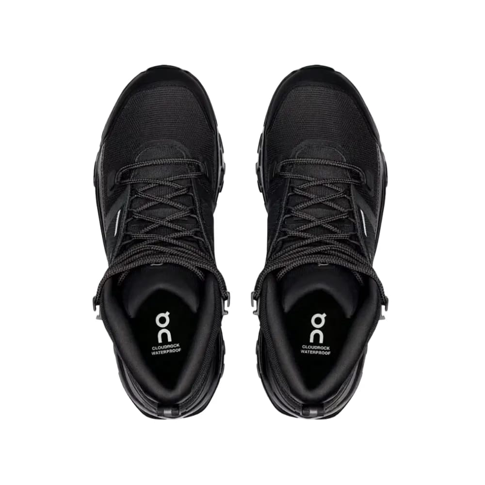 ON Running Cloudrock Mid Waterproof Black Black
