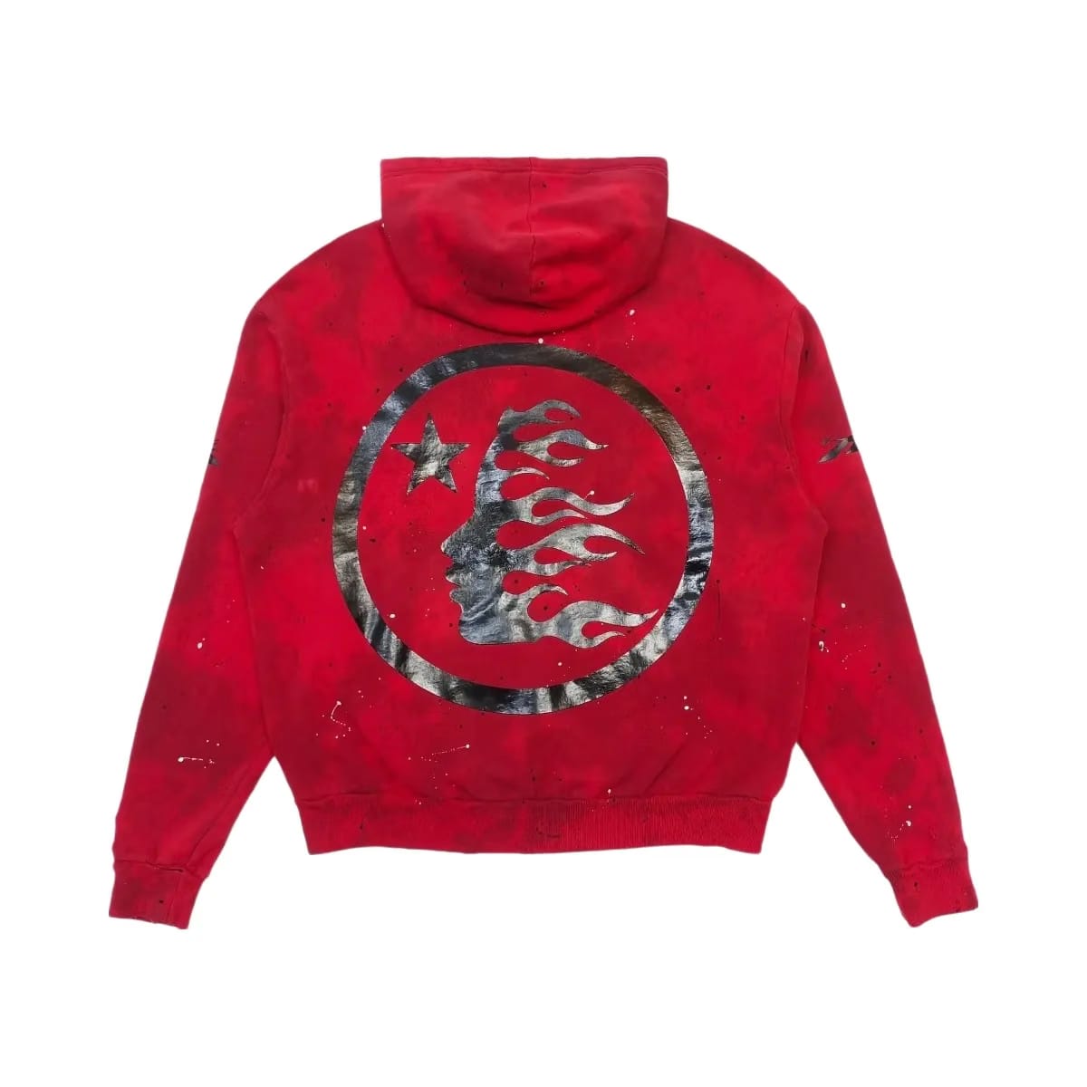 Hellstar Sports Tie Dye Skull Hoodie Red