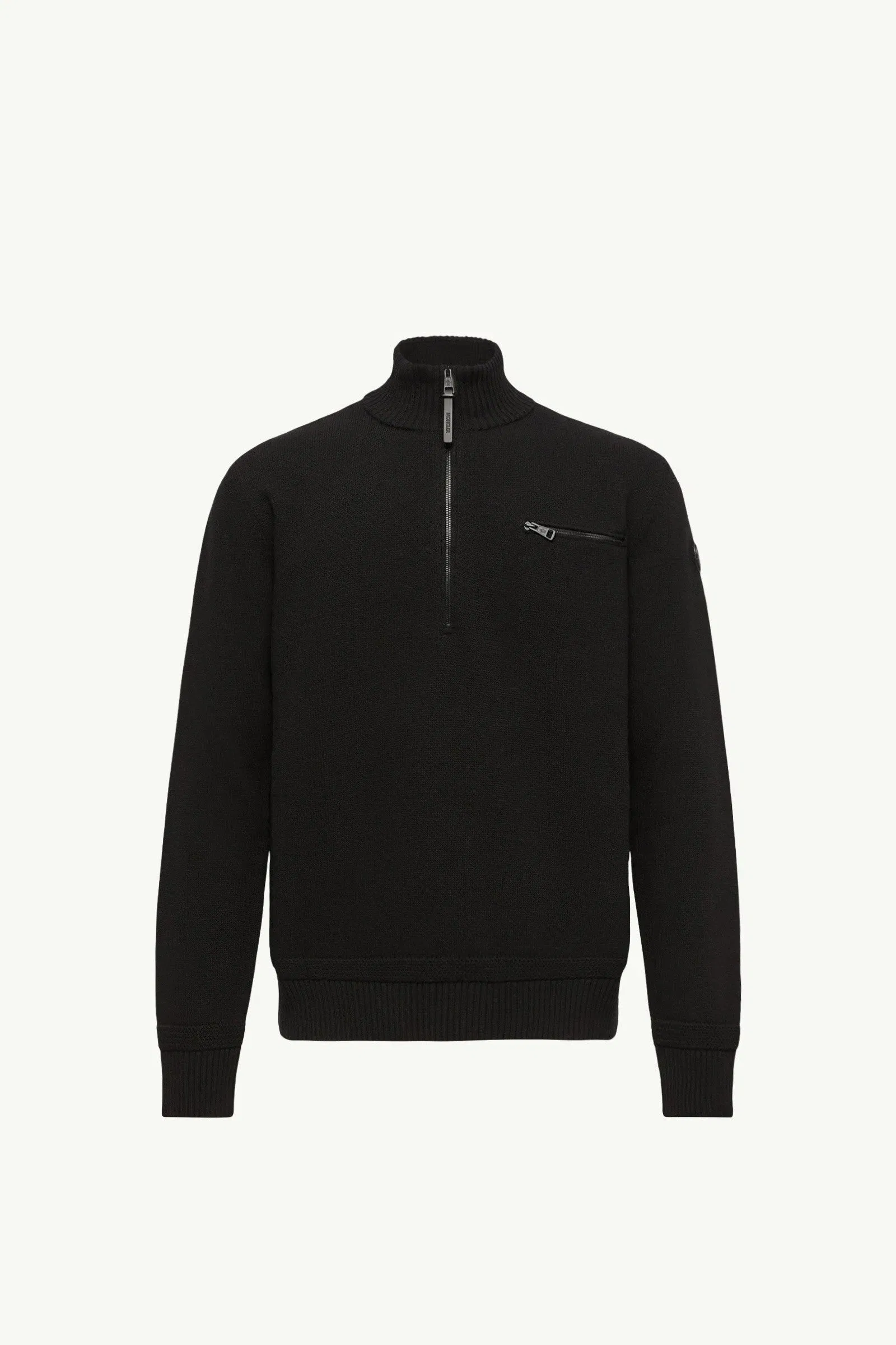 Moncler Wool & Cashmere Blend Turtleneck Sweater Black Black