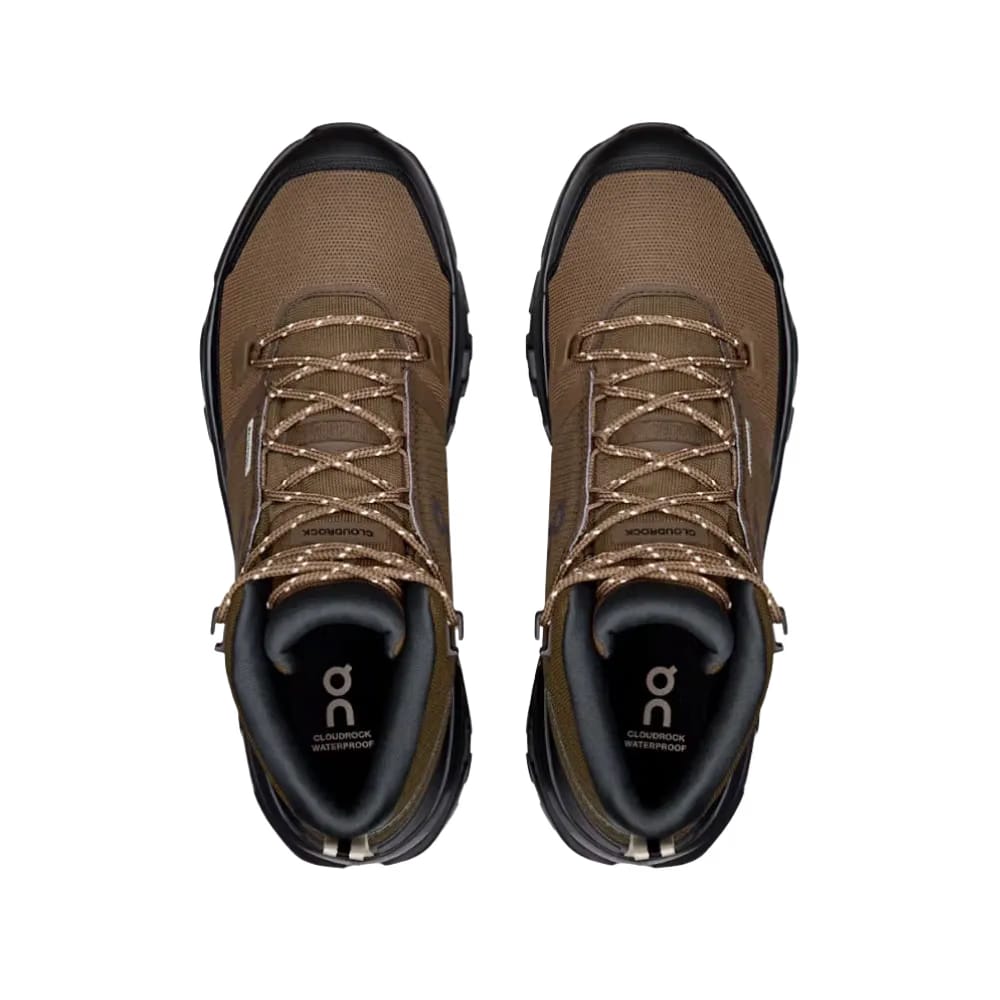 ON Running Cloudrock Mid Waterproof Earth Black