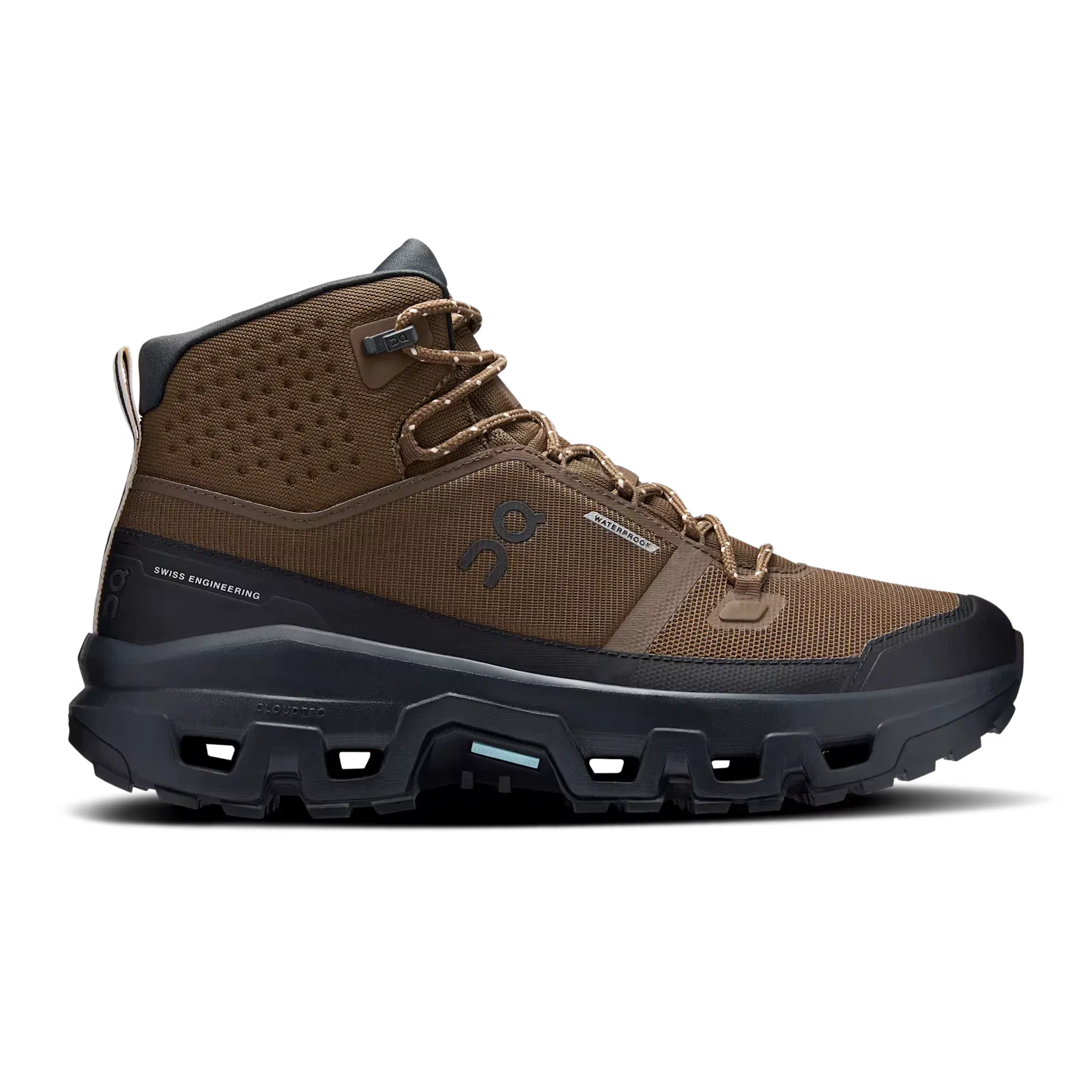 ON Running Cloudrock Mid Waterproof Earth Black