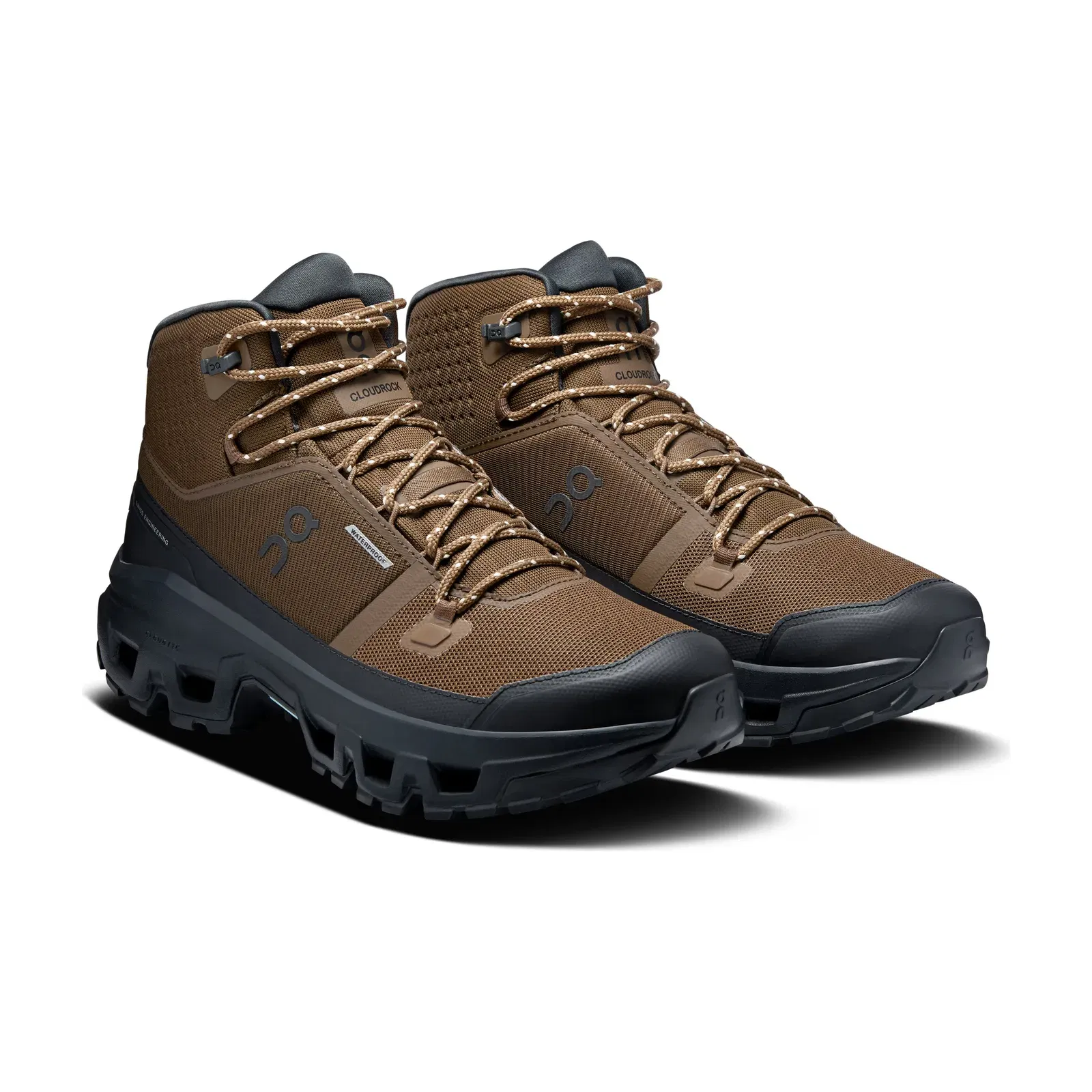 ON Running Cloudrock Mid Waterproof Earth Black