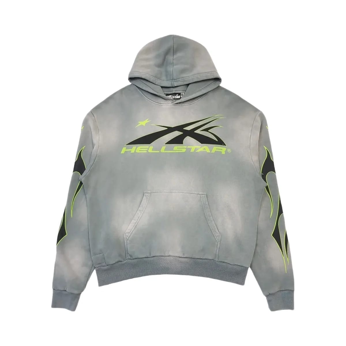 Hellstar Sport Hoodie Grey Green