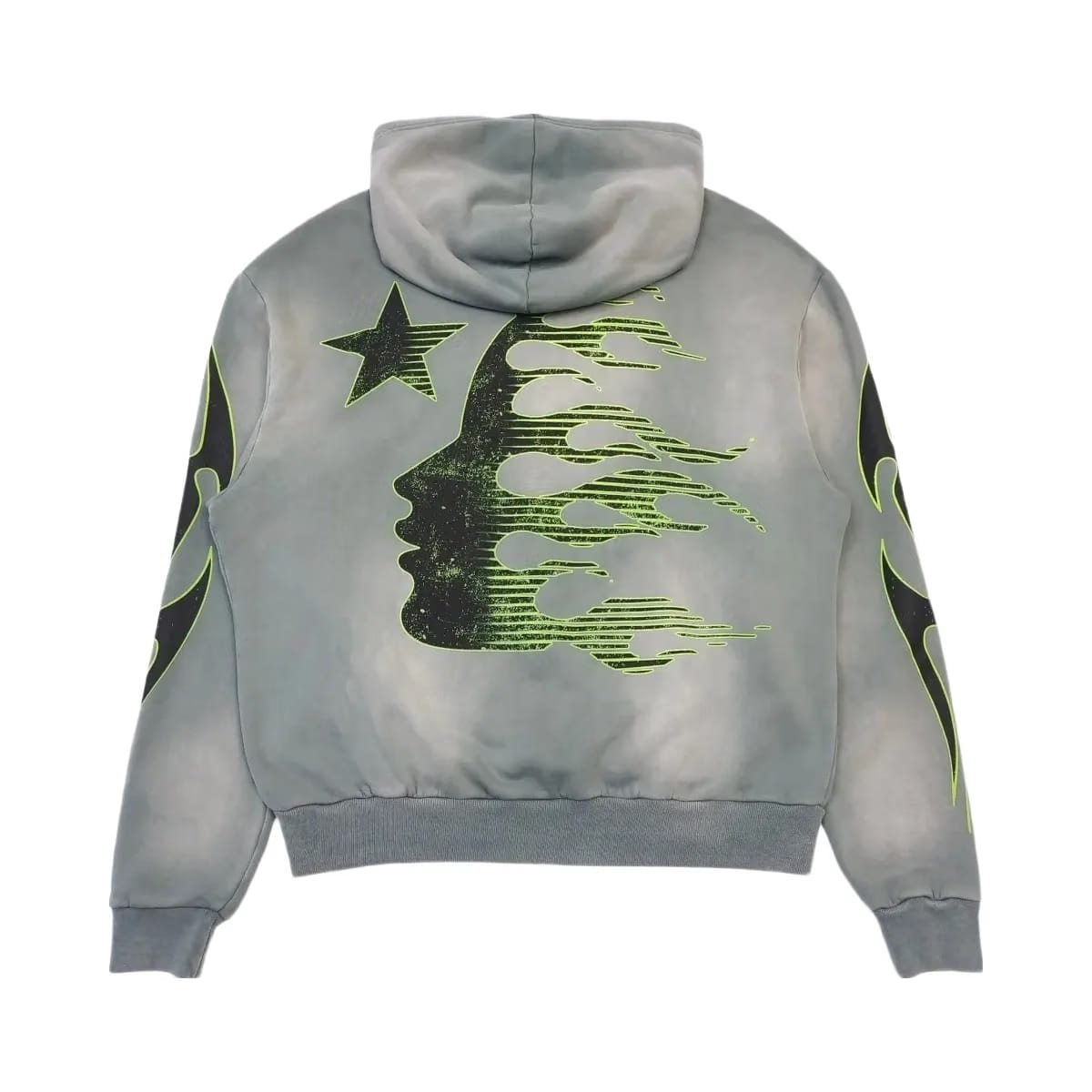 Hellstar Sport Hoodie Grey Green