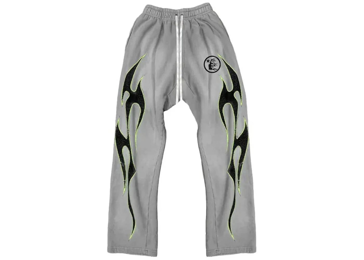 Hellstar Future Flames Sweatpants Grey Green