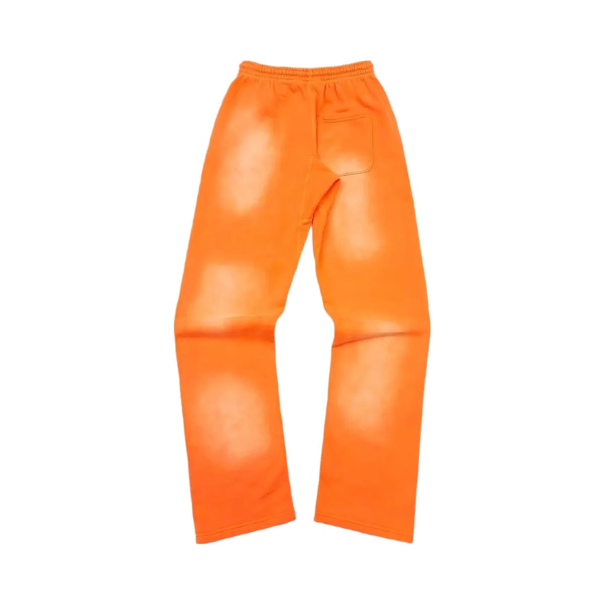 Hellstar Fire Orange Closed Elastic Bottom Sweatpants Orange Dye