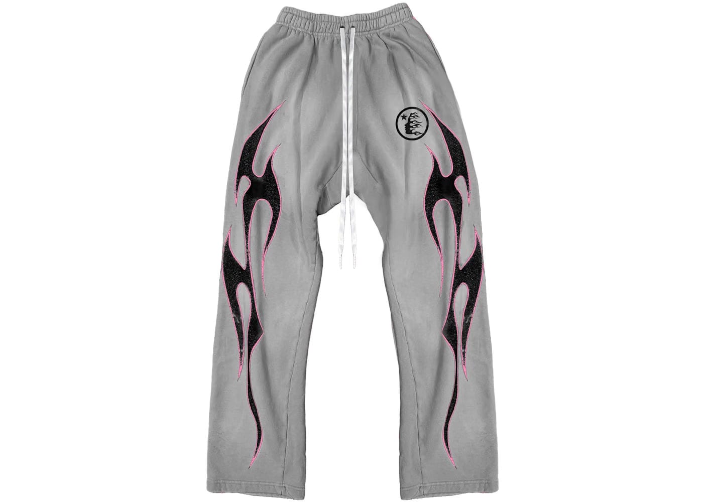 Hellstar Grey Future Flame Sweatpants Grey