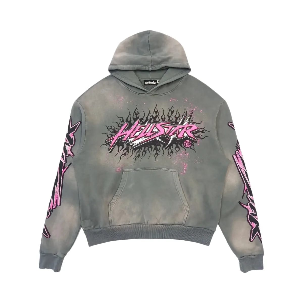 Hellstar Future Flame Hoodie Grey