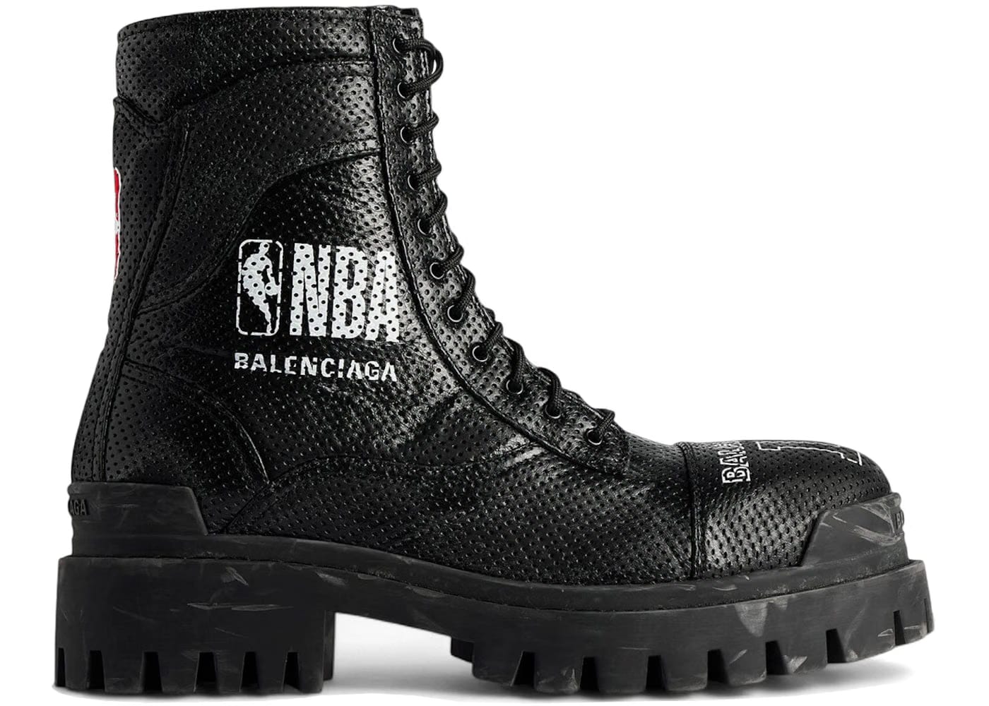 Balenciaga Combat Strike Boot Nba Black