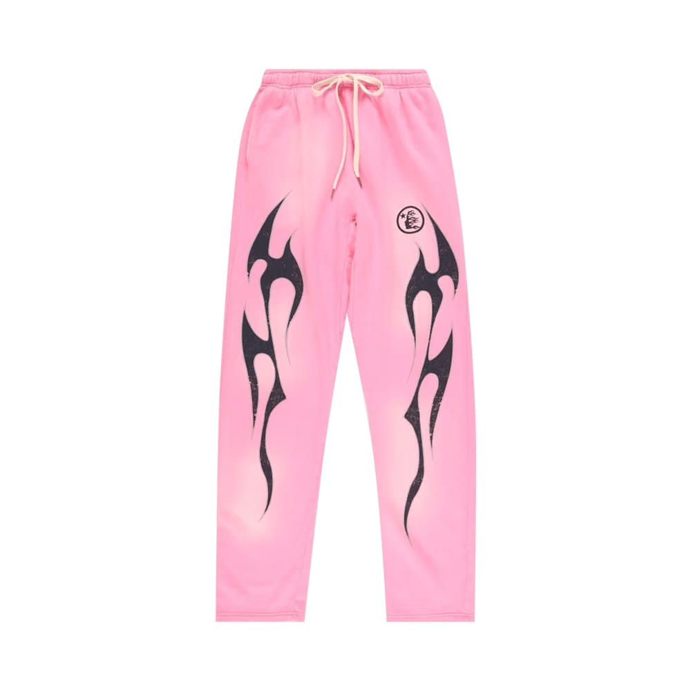 Hellstar Flame Sweatpants Pink/Black