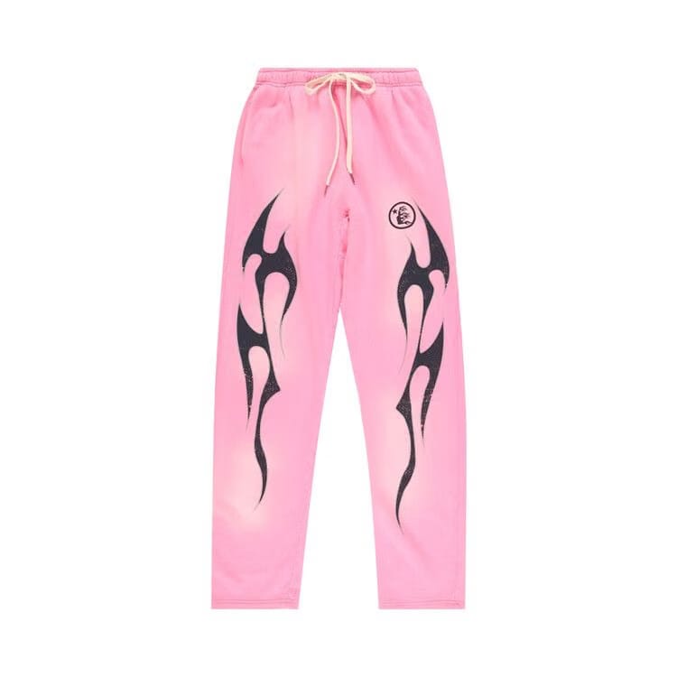 Hellstar Flame Sweatpants Pink/Black