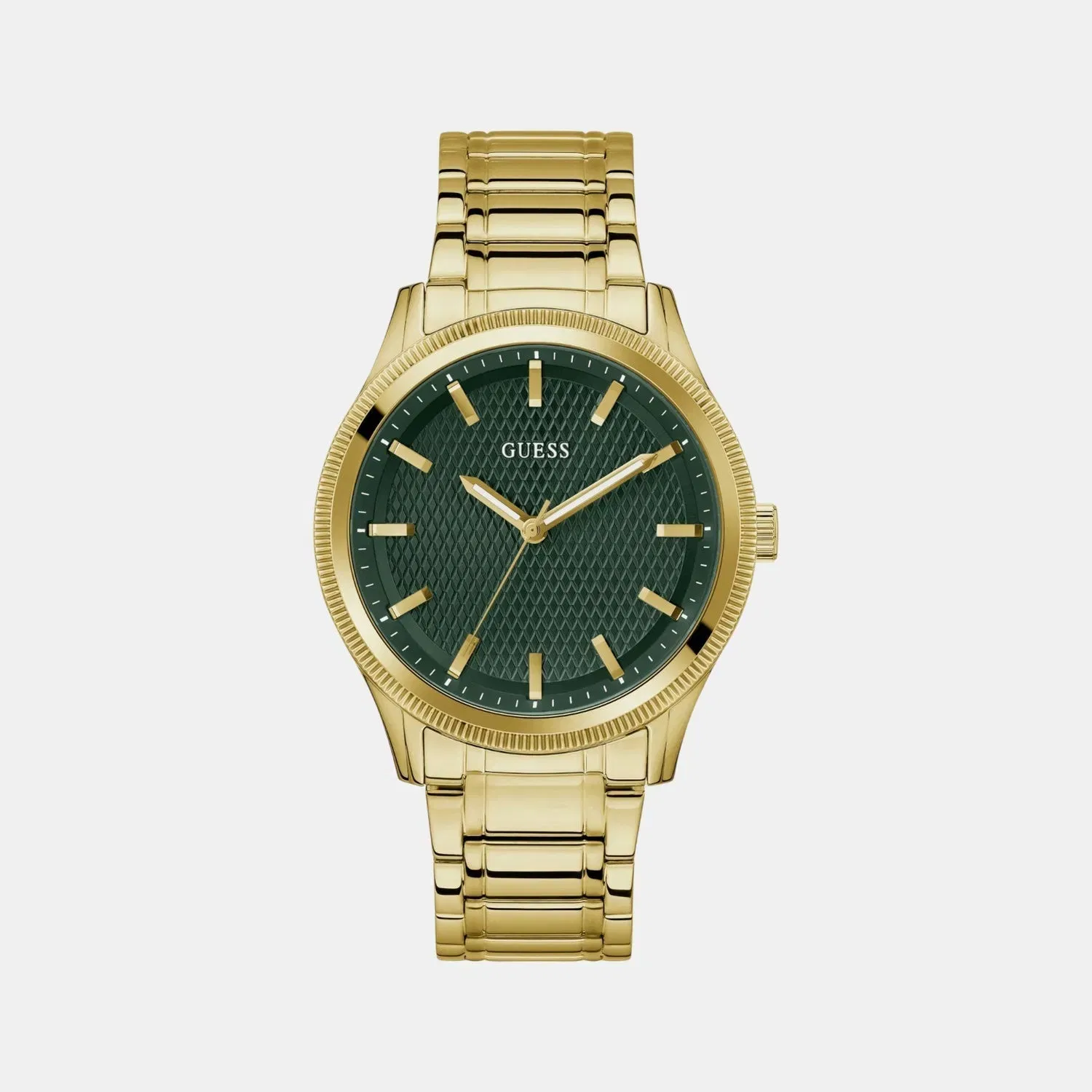 Guess Gd Dex Men Quartz Green Dial Analog Stainless Steel Gw0626G2