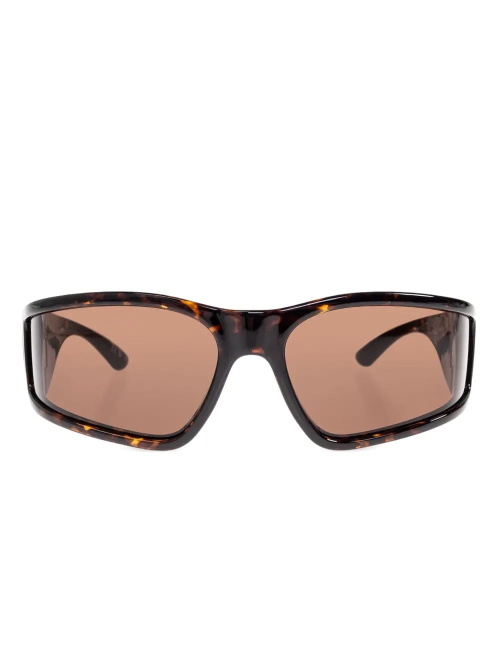 tortoiseshell shield sunglasses