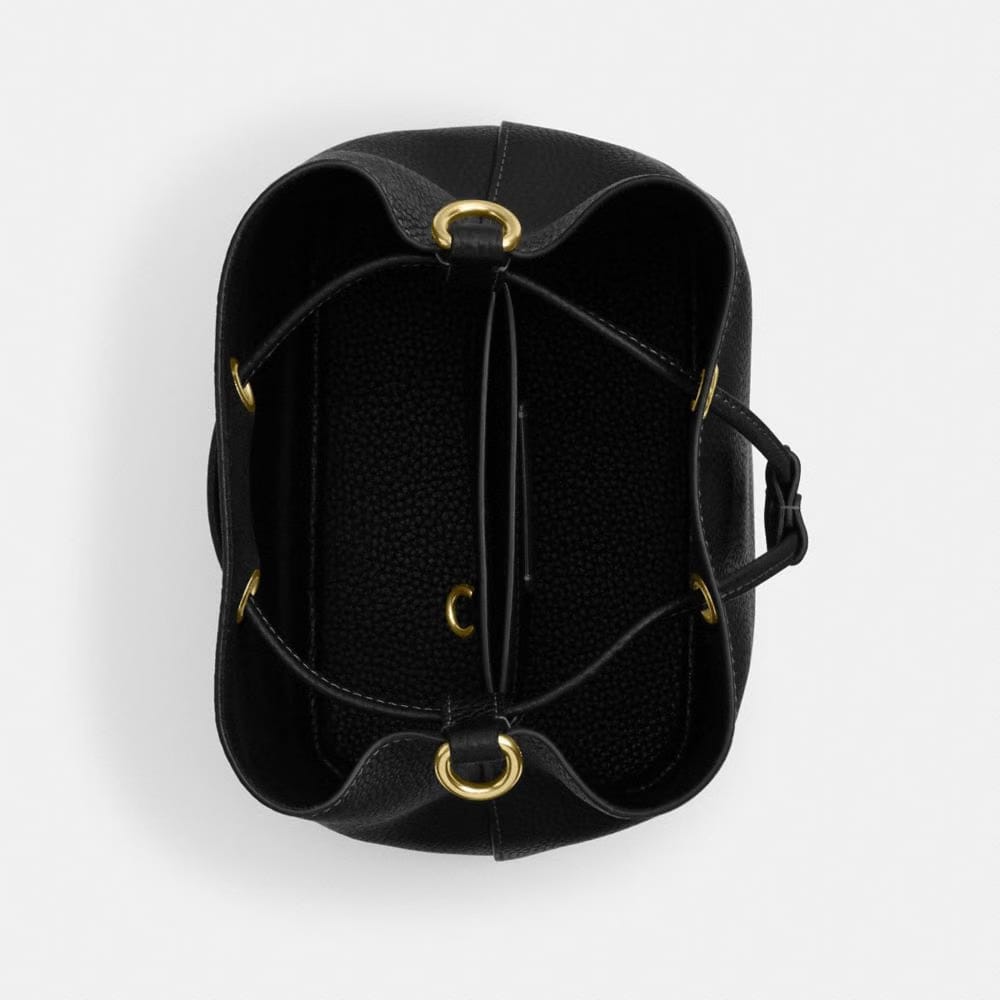 Coach Rowan Bucket Bag Gold Black