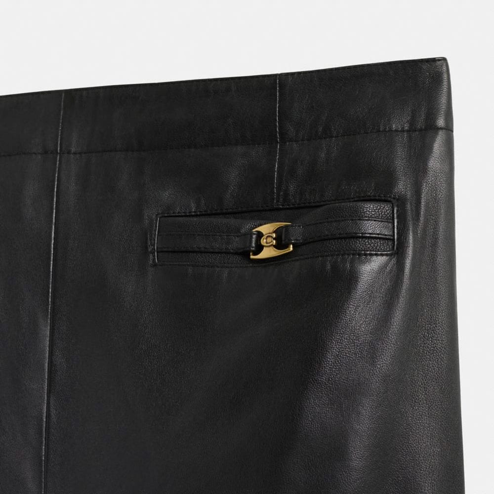 Restored Heritage C Long Leather Skirt