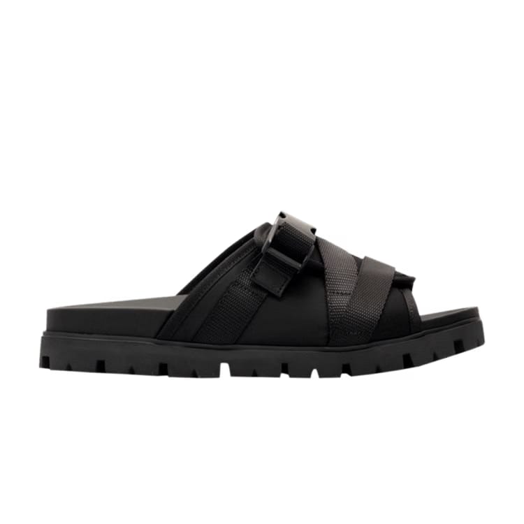 Prada Buckled Slide Black