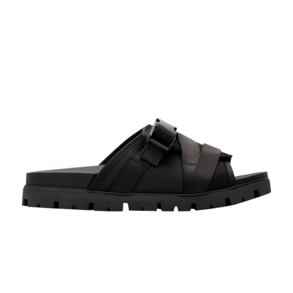 Prada Buckled Slide Black