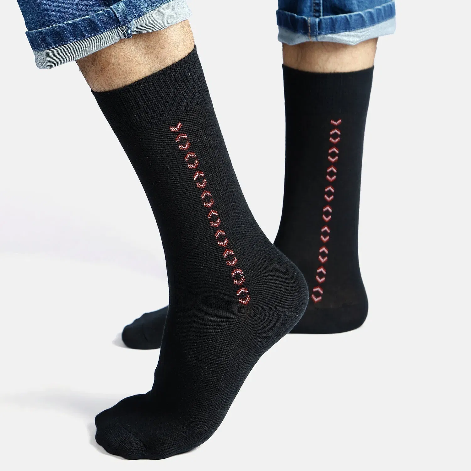 Men’s Motif Cotton Crew Socks