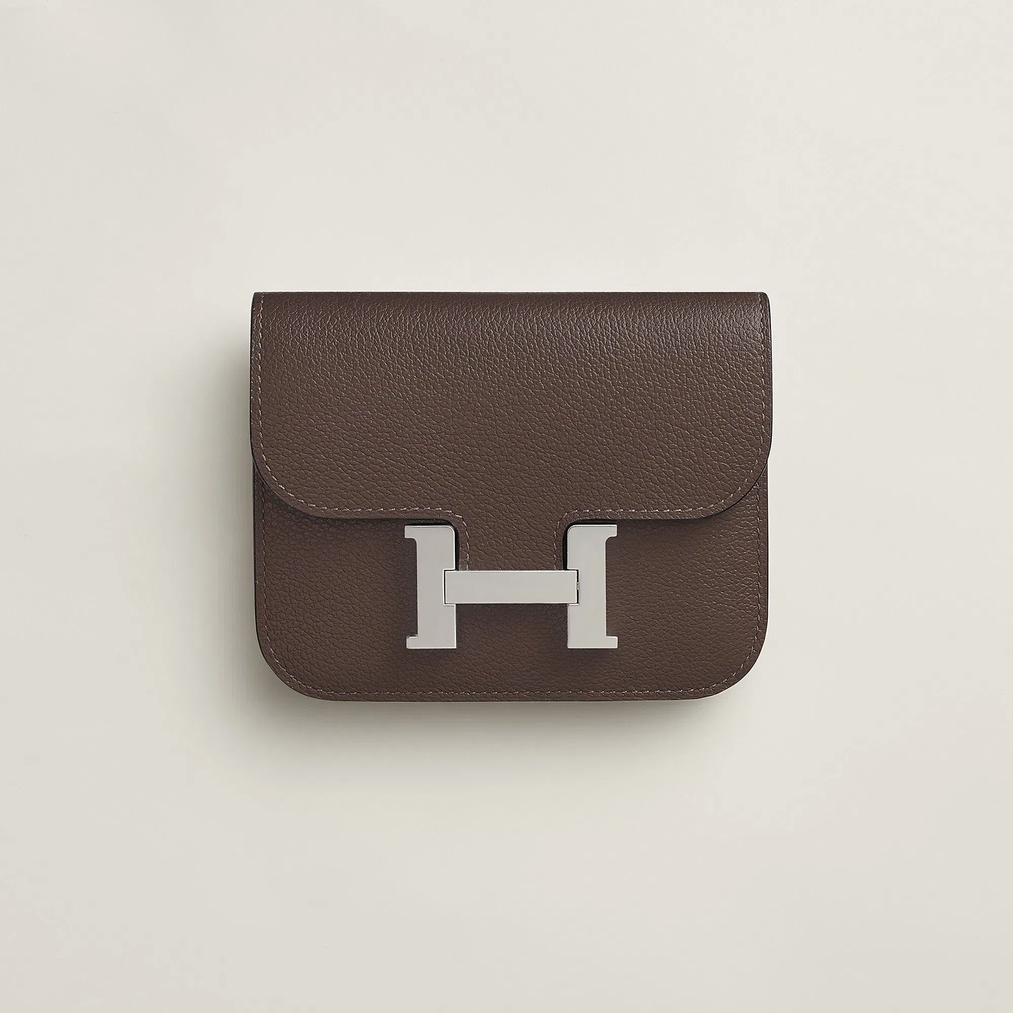 Hermes Constance Slim Wallet Bleu Saphir