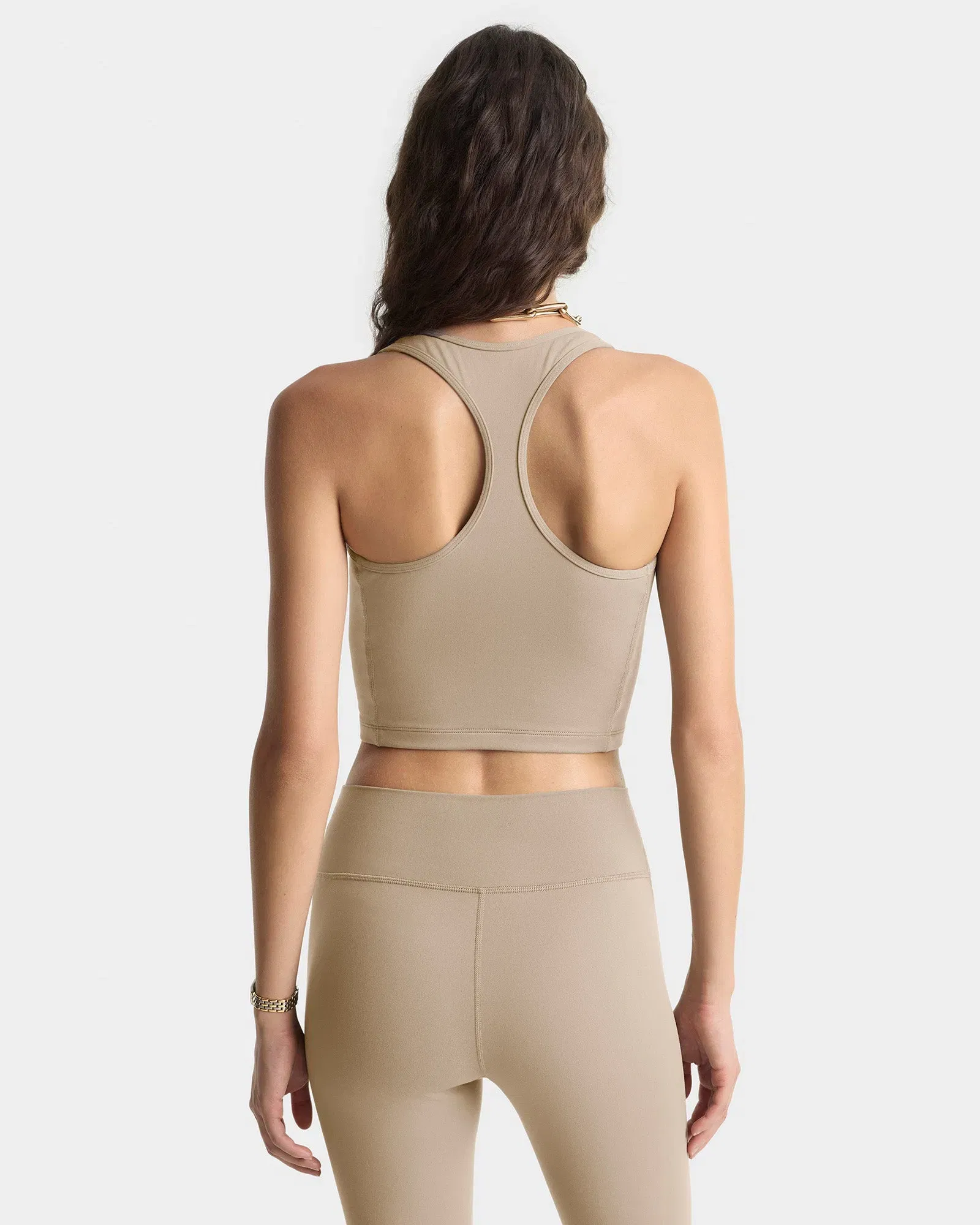 Signature Logo Sports Tank - Hazelnut