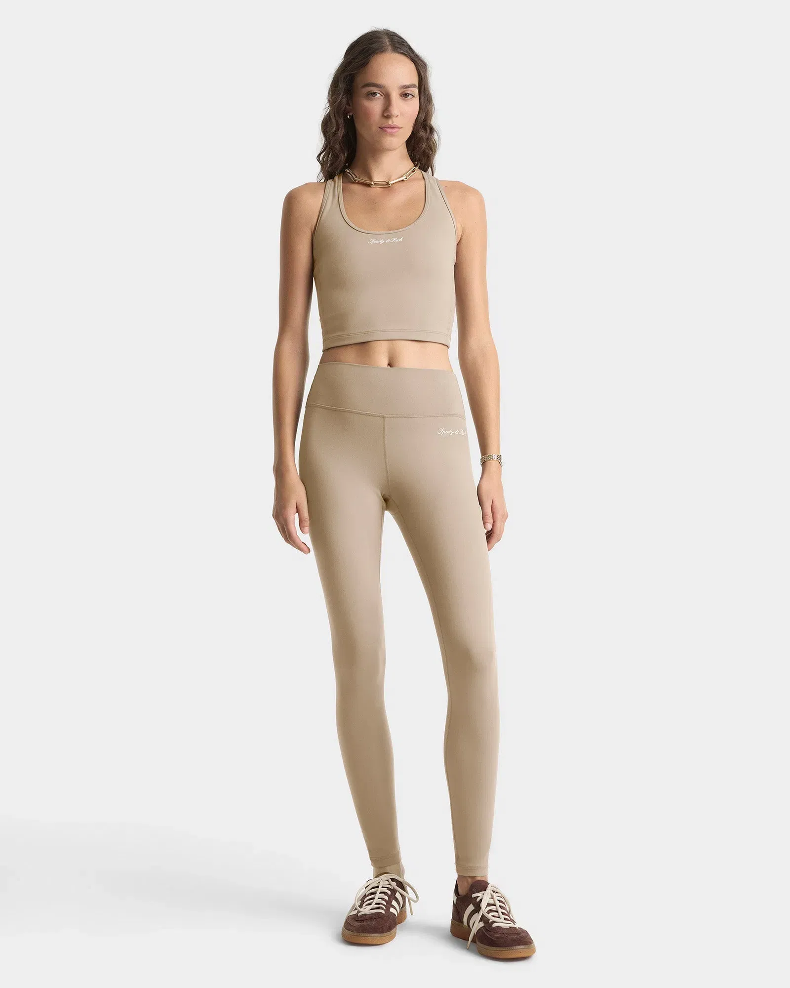 Signature Logo Sports Tank - Hazelnut