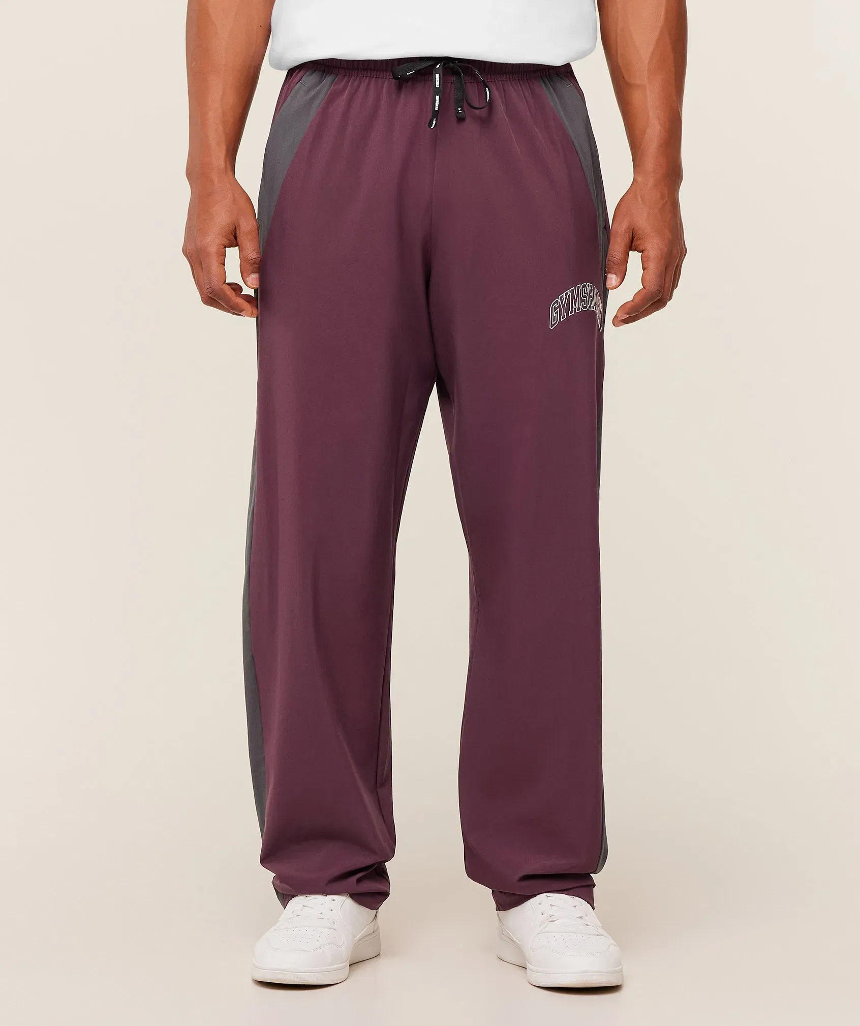 Gymshark Collegiate Tech Pants - GS Impact Burgundy