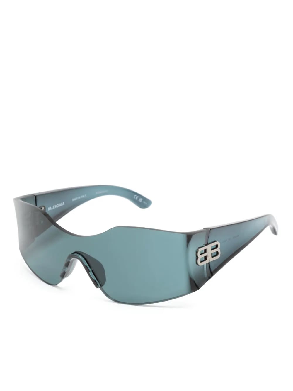 Hourglass shield-frame sunglasses