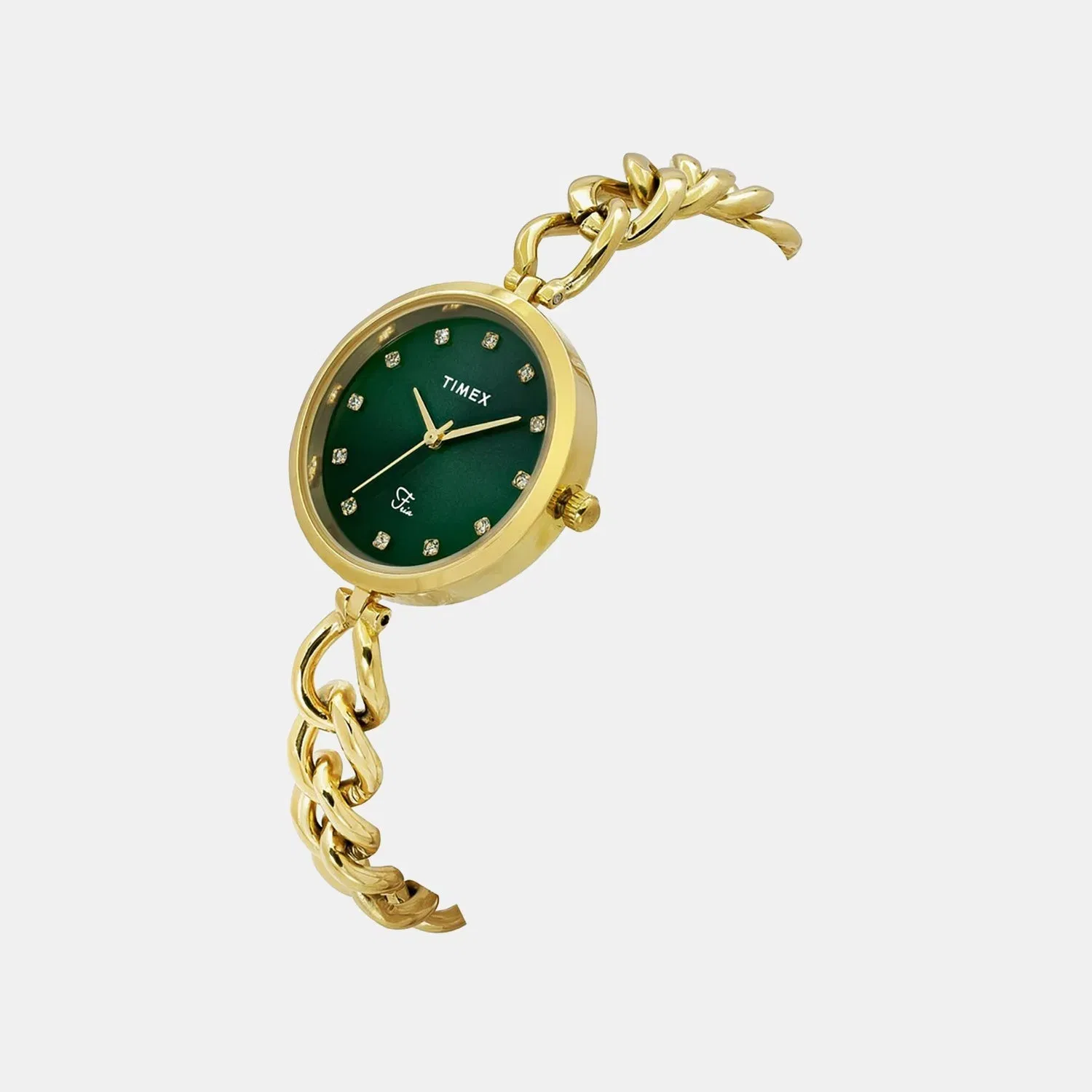 Timex Fria Women Quartz Dial Analog Brass Watch Twel23801