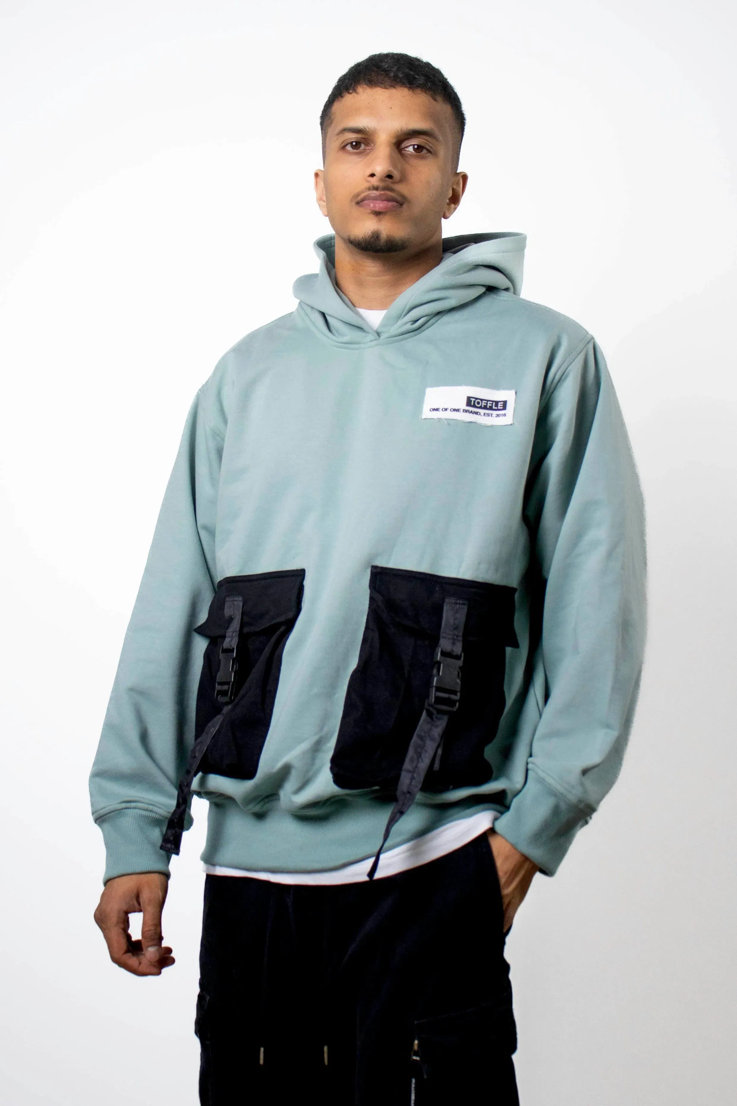 Boxy Teal Hoodie